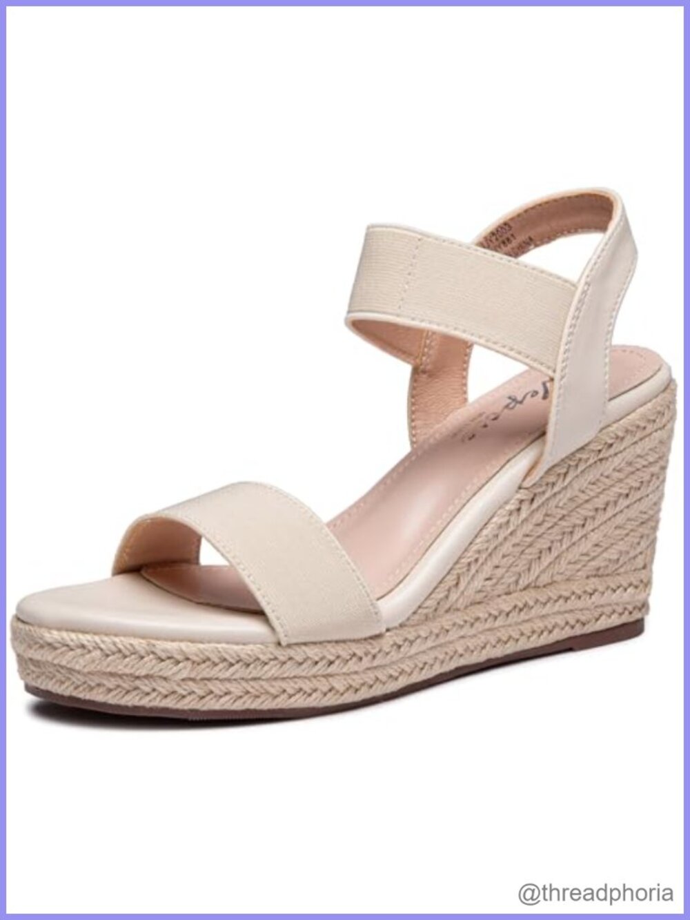 Vepose Womens Open Toe Espadrille Wedge Sandals Ankle Strap Comfort